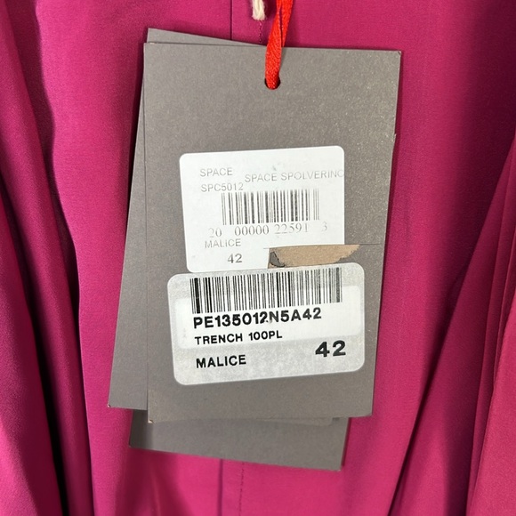 SPACE COUTURE NWT MALICE TRENCH SPLOVERINC OPEN FRONT WATERFALL JACKET  SZ L - Picture 4 of 7